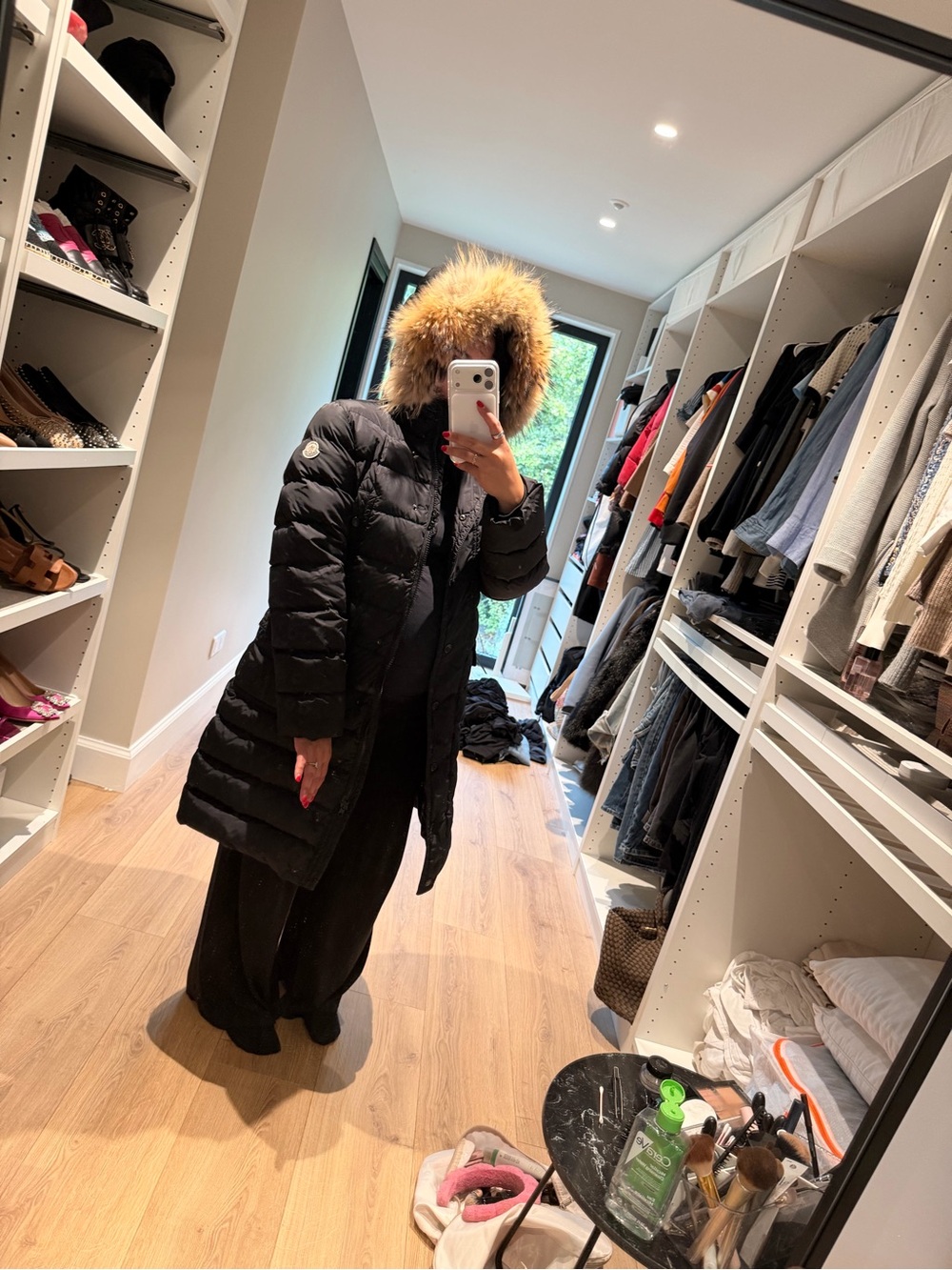 Moncler Parka w/raccoon fur